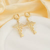 Wholesale Copper Animal Zodiac Geometric Earrings