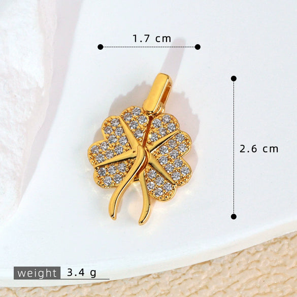 Wholesale Copper Animal Zodiac Style Butterfly Opening And Closing Necklace Pendant Electroplated Accessories Decorative Earrings Pendant