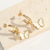 Wholesale Copper Animal Zodiac Style Electroplated Bow Earrings For Women