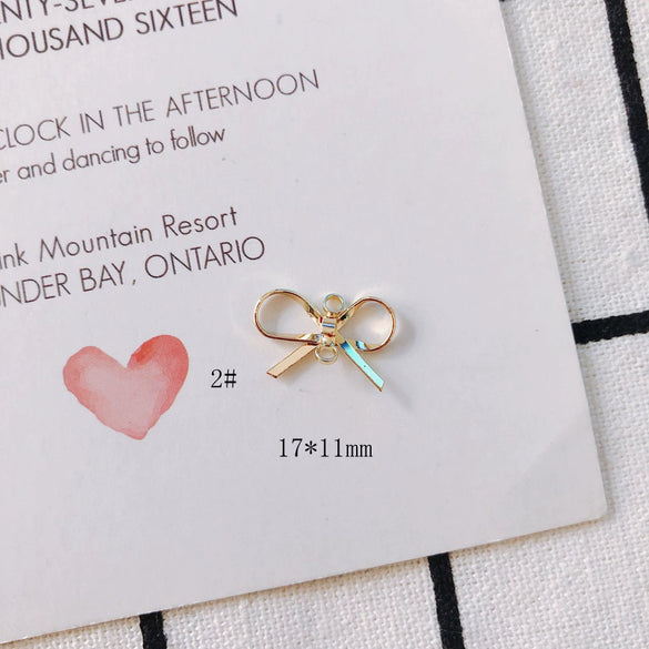 Wholesale Copper Bow Earrings With Electroplating Treatment Sweet Style For Girls