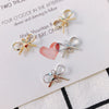 Wholesale Copper Bow Earrings With Electroplating Treatment Sweet Style For Girls