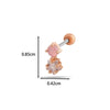 Wholesale Copper Bow Fashion Women's Cartilage Puncture Ear Bone Nail