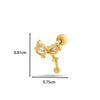 Wholesale Copper Bow Fashion Women's Cartilage Puncture Ear Bone Nail