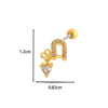 Wholesale Copper Bow Fashion Women's Cartilage Puncture Ear Bone Nail
