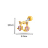 Wholesale Copper Bow Fashion Women's Cartilage Puncture Ear Bone Nail