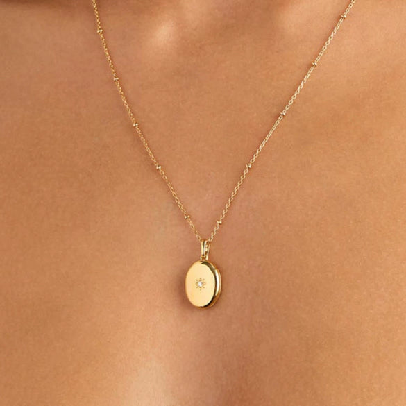 Wholesale Copper Bow Shaped Love Lock Necklace With Real Gold Plated Electroplating And Bamboo Chain