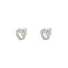 Wholesale Copper Butterfly Bow Electroplated Women's Earrings