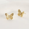 Wholesale Copper Butterfly Hanging Earrings Electroplated Handmade Ear Jewelry Accessories