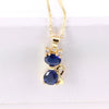 Wholesale Copper Cartoon Animals Geometric Mixed Gem Inlay Water Wave Chain Cat Necklace With Electroplating