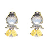 Wholesale Copper Cartoon Character Inlaid Zircon Threepiece Earrings Suit