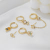 Wholesale Copper Cartoon Characters Animals Zodiac Zircon Tassel Earrings For Women