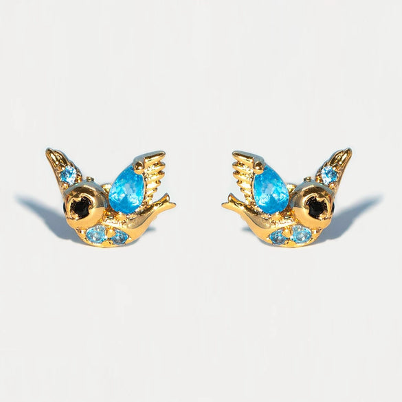 Wholesale Copper Cartoon Characters Zircon Inlaid Fantasy Fairy Tale Character Earrings Set Jewelry
