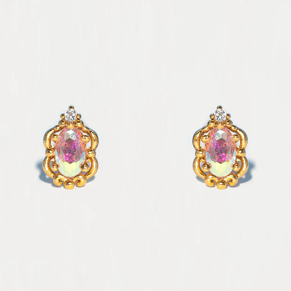 Wholesale Copper Cartoon Characters Zircon Inlaid Fantasy Fairy Tale Character Earrings Set Jewelry