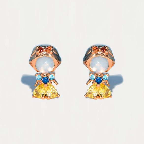 Wholesale Copper Cartoon Characters Zircon Inlaid Fantasy Fairy Tale Character Earrings Set Jewelry