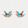 Wholesale Copper Cartoon Characters Zircon Inlaid Fantasy Fairy Tale Character Earrings Set Jewelry