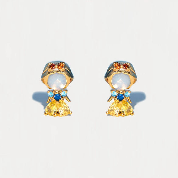 Wholesale Copper Cartoon Characters Zircon Inlaid Fantasy Fairy Tale Character Earrings Set Jewelry