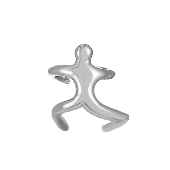 Wholesale Copper Cartoon Humanoid Ear Clip Electroplated Unisex Ear Accessories Without Ear Holes