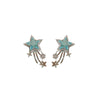 Wholesale Copper Constellation Zircon Inlaid Earrings Niche Creative Design Light Luxury Style