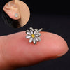 Wholesale Copper Daisy And Sunflower Stud Earrings For Women