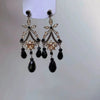 Wholesale Copper Drop Shape Butterfly Tassel Earrings Set With Diamonds Light Luxury Style For Women