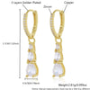 Wholesale Copper Drop Shape Earrings French Retro Minimalist Style