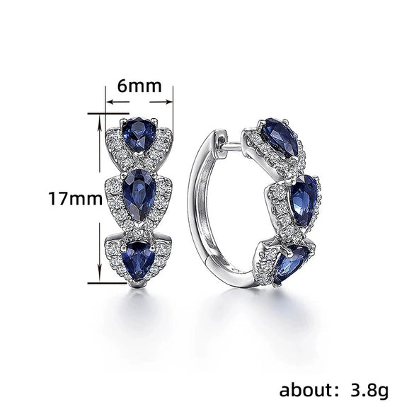 Wholesale Copper Drop Shape Geometric Earrings For Women Retro Style Accessories