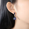 Wholesale Copper Dropshaped Zircon Earrings For Ladies Highend Simple Fashion Jewelry