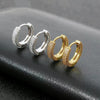 Wholesale Copper Ear Buckle With Real Gold Plating Light Luxury Style Zircon Micro Inlay Round Design For Women