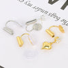 Wholesale Copper Ear Clip Converter Invisible Earrings Electroplated Mosquito Coil Disc Ushaped Ear Clip For Women