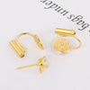 Wholesale Copper Ear Clip Converter Invisible Earrings Electroplated Mosquito Coil Disc Ushaped Ear Clip For Women