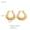 Wholesale Copper Earrings Geometric Personality Creative Electroplated