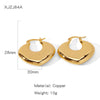 Wholesale Copper Earrings Geometric Personality Creative Electroplated