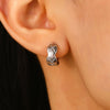 Wholesale Copper Earrings With Geometric Letters Numbers Text Pattern And Electroplating For Women