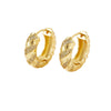 Wholesale Copper Earrings With Roll Wave Pattern Electroplated With Platinum And 18K Gold Set With Zircon Simple Allmatch Light Luxury Elegant Niche Design