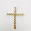Wholesale Copper Electroplated Cross Pendant Necklace With Microinlaid Zircon And Pearl Hollow Design Jewelry Accessories