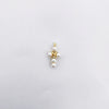 Wholesale Copper Electroplated Cross Pendant Necklace With Microinlaid Zircon And Pearl Hollow Design Jewelry Accessories