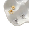Wholesale Copper Electroplated Gardenia Style Jewelry Earrings