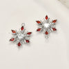 Wholesale Copper Electroplated Gold Christmas Geometric Snowflake Zirconium Pendant Jewelry Accessories