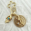Wholesale Copper Electroplated Inlaid Zircon Pendant Accessories For Women Necklace Bracelet
