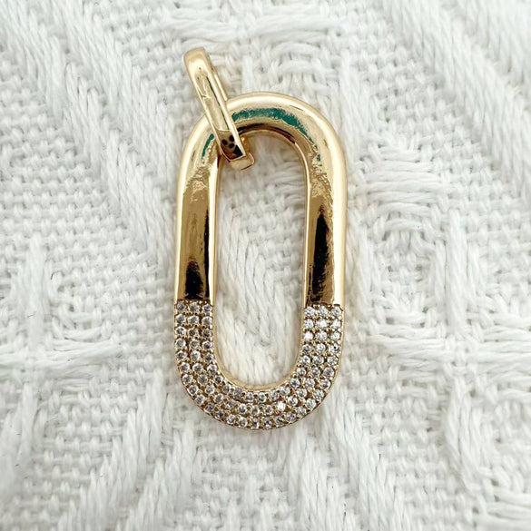 Wholesale Copper Electroplated Inlaid Zircon Pendant Accessories For Women Necklace Bracelet