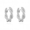 Wholesale Copper Electroplated 18K Gold Geometric Twisted Retro Earrings For Women