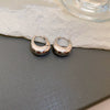 Wholesale Copper Electroplated Letter Geometric Women's Highend Earrings