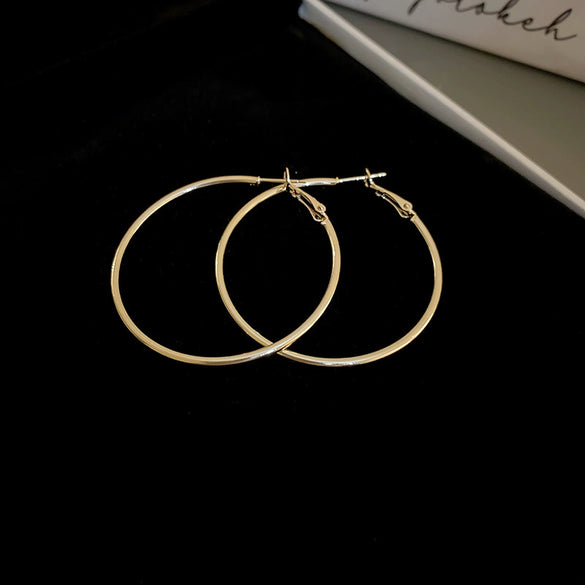 Wholesale Copper Electroplated Letter Geometric Women's Highend Earrings