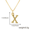 Wholesale Copper Electroplated Letters Pendant Necklace For Female