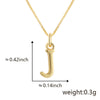 Wholesale Copper Electroplated Letters Pendant Necklace For Female