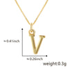Wholesale Copper Electroplated Letters Pendant Necklace For Female