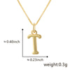 Wholesale Copper Electroplated Letters Pendant Necklace For Female