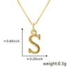 Wholesale Copper Electroplated Letters Pendant Necklace For Female