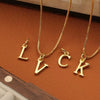 Wholesale Copper Electroplated Letters Pendant Necklace For Female