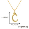 Wholesale Copper Electroplated Letters Pendant Necklace For Female